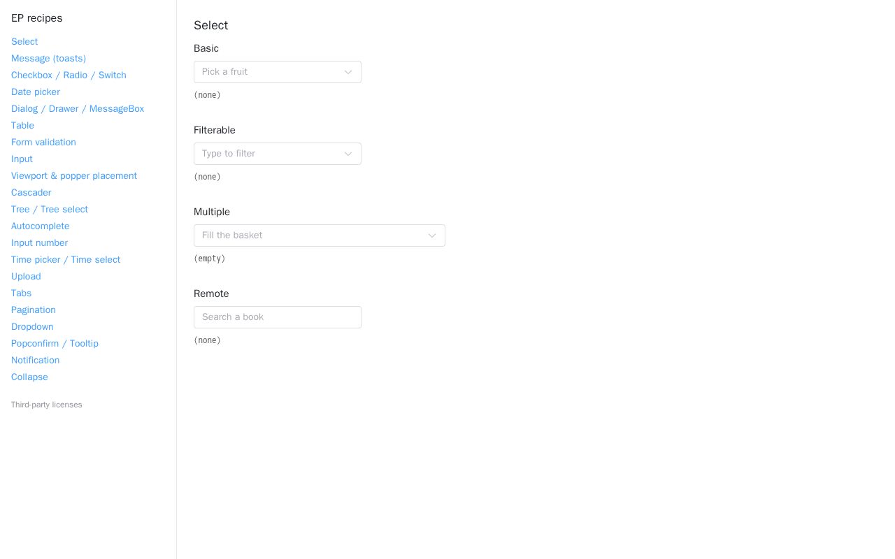 Preview of Playwright Element Plus Recipes