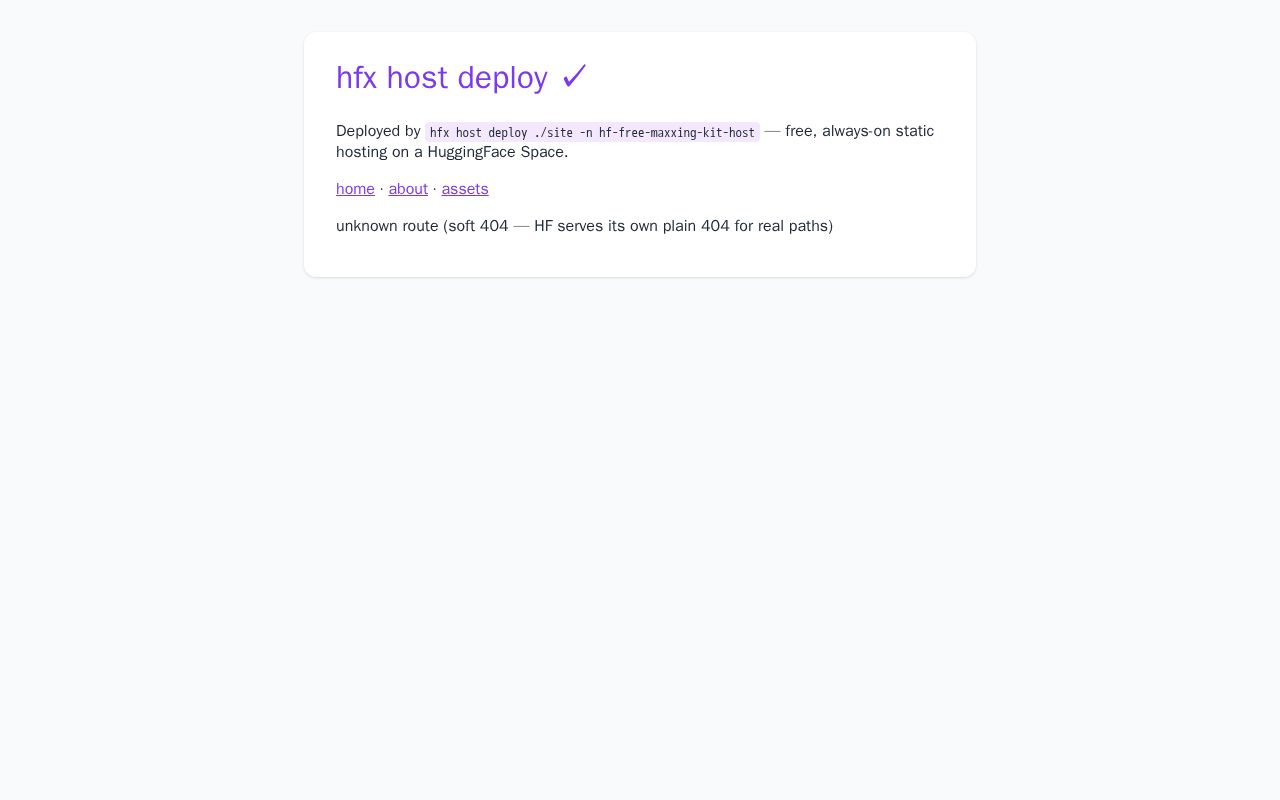 Preview of Hf Free Maxxing Kit Host