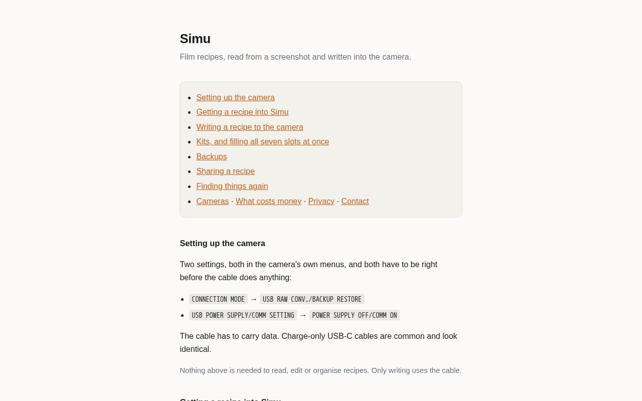 Preview of Simu Support