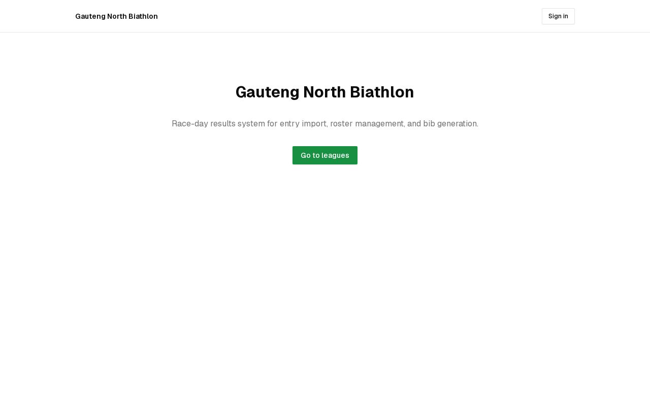 Preview of Semi-automated race-day processing of Gauteng North biathlon results