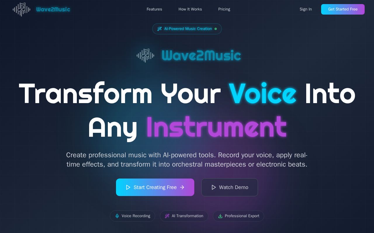 Preview of Wave2Music
