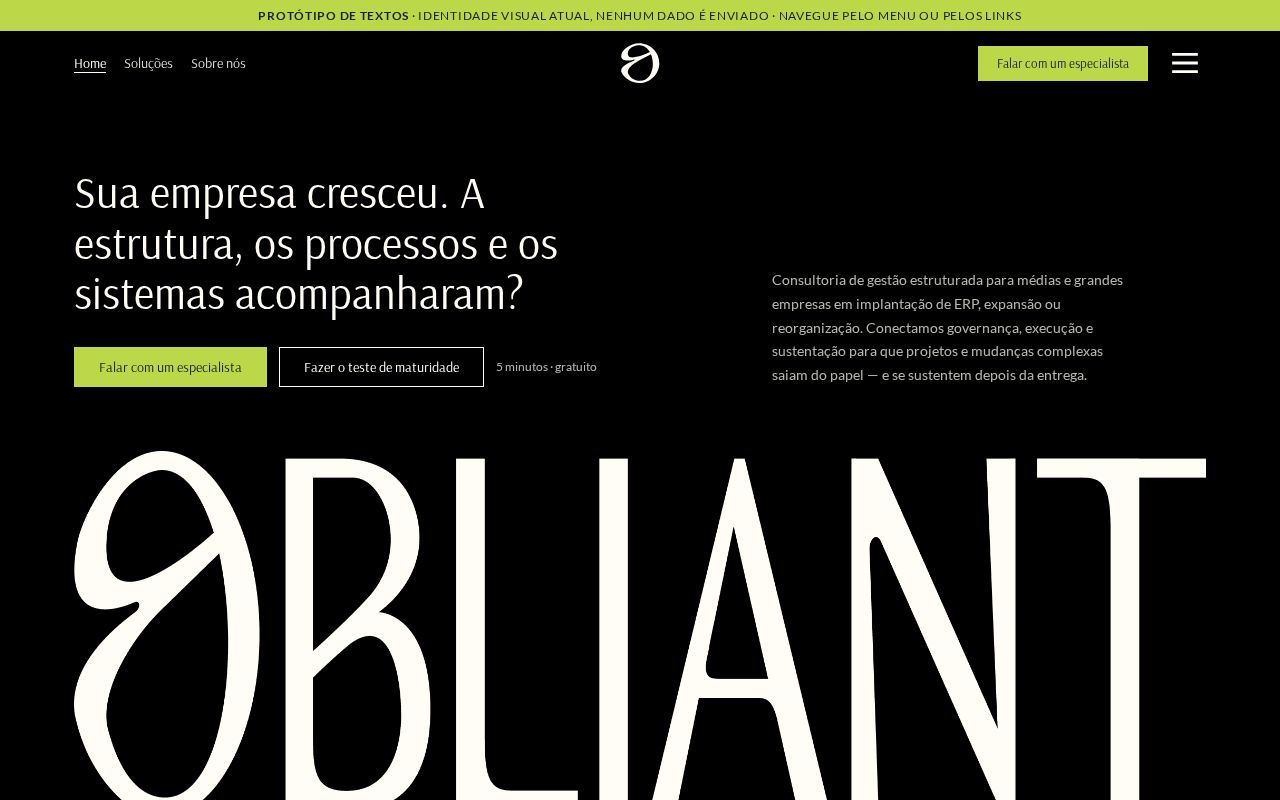 Preview of Obliant Protótipo