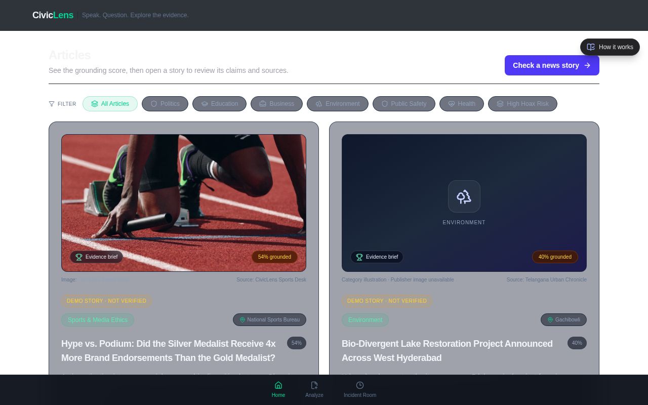 Preview of CivicLens