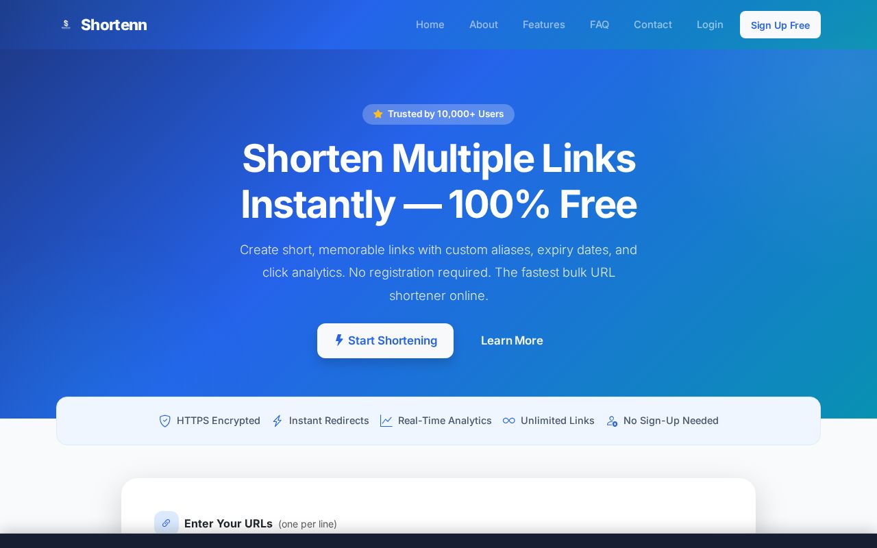 Preview of Shortenn.org