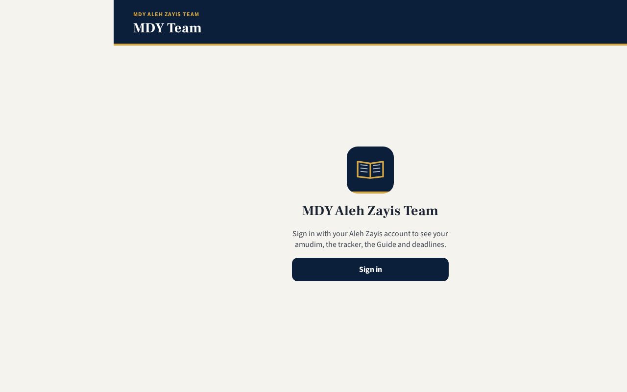 Preview of Mdy Team App