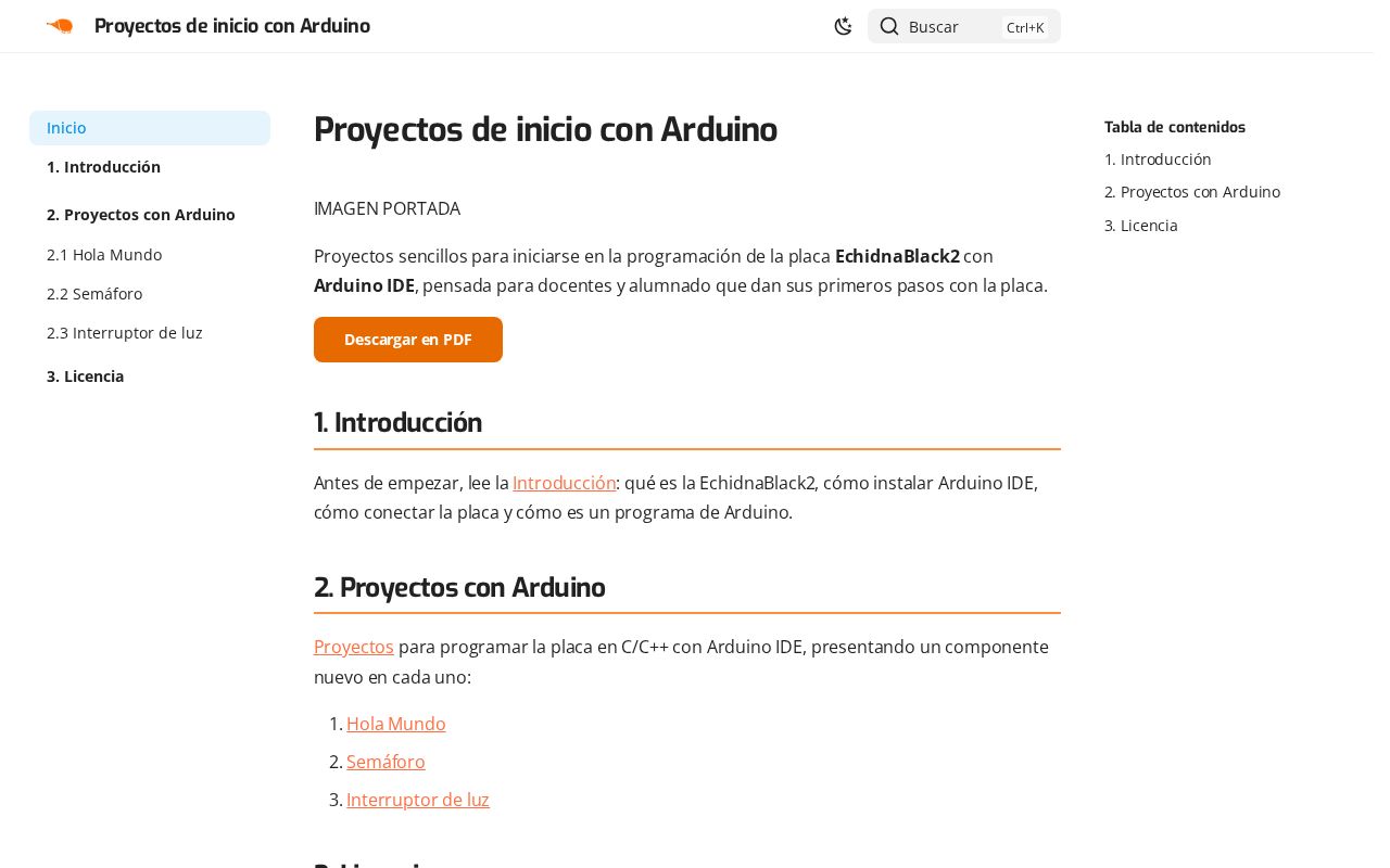 Preview of Proyectos de inicio con Arduino: primeros pasos con la placa EchidnaBlack2 y Arduino IDE