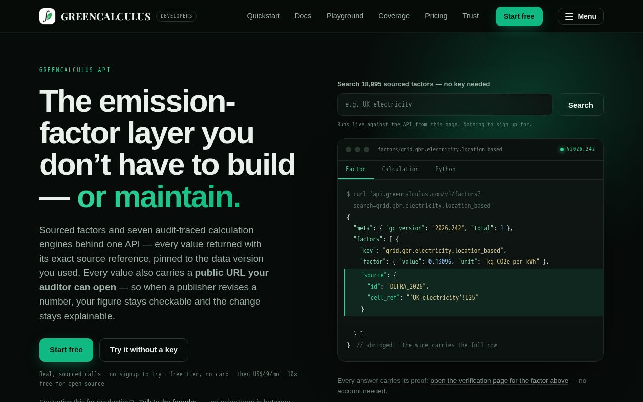 Preview of Greencalculus Benchmark