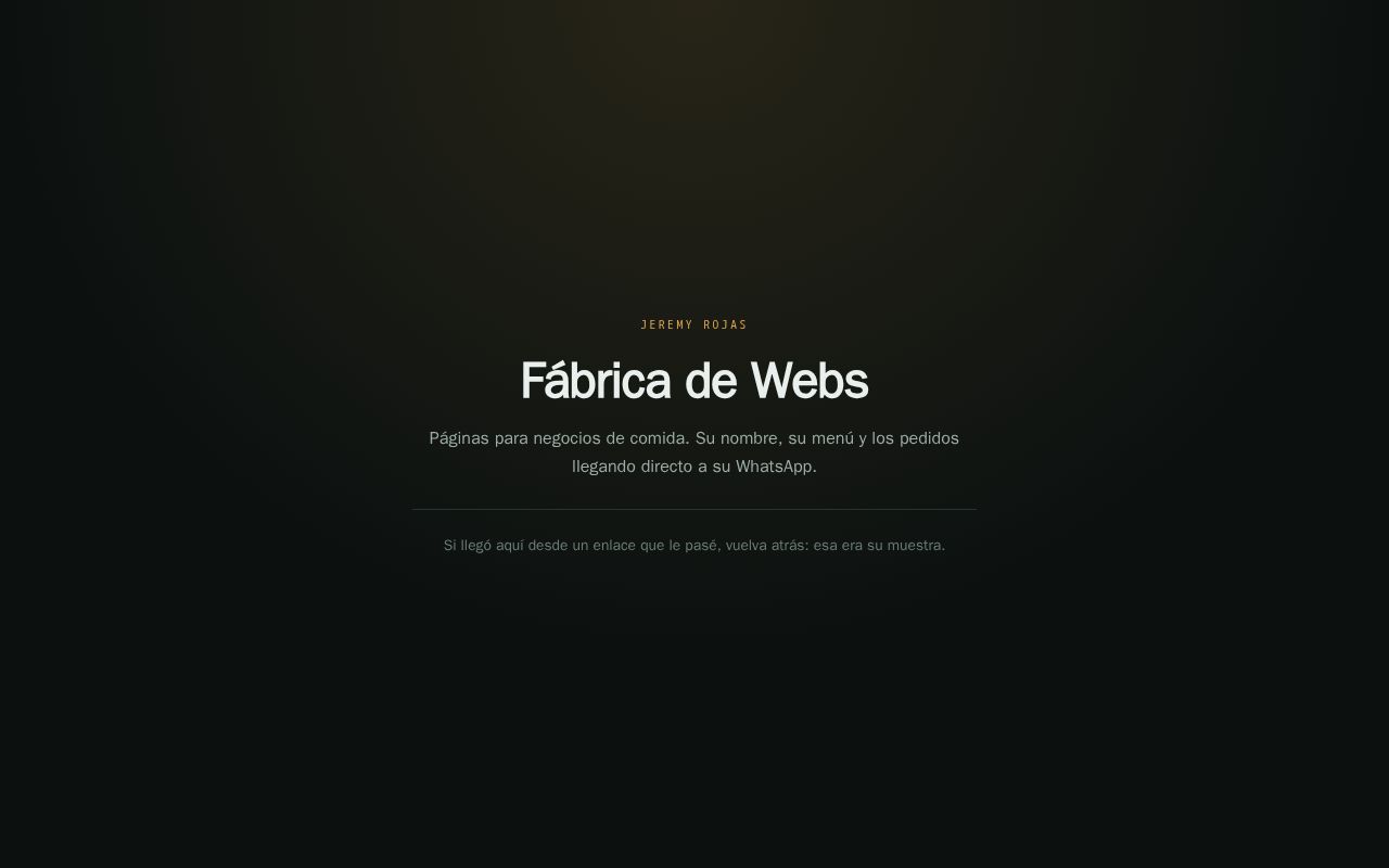 Preview of Muestras de Fabrica de Webs - Jeremy Rojas