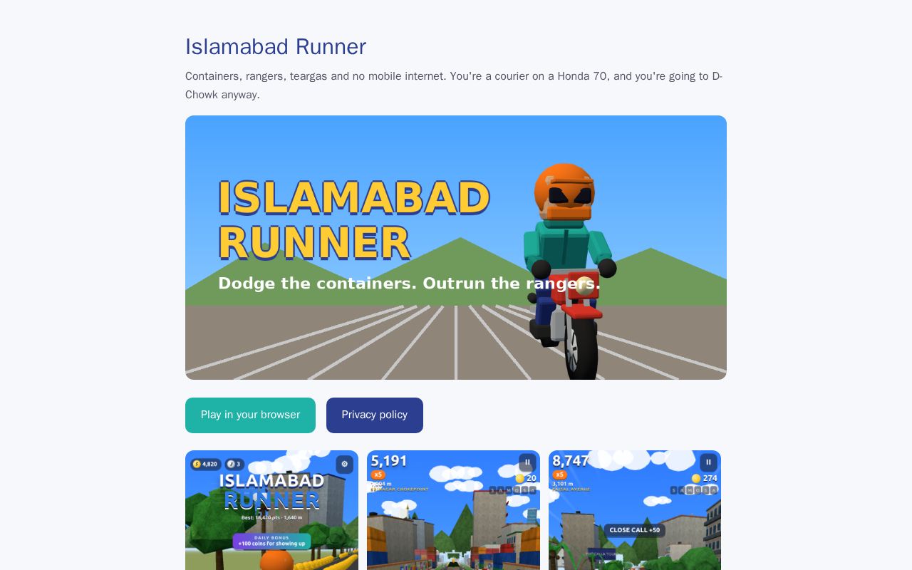 Preview of Islamabad Runner