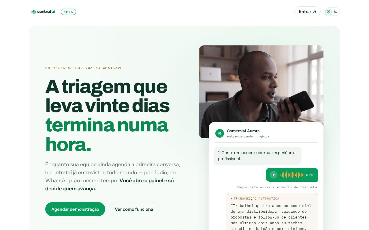 Preview of Contratai Site