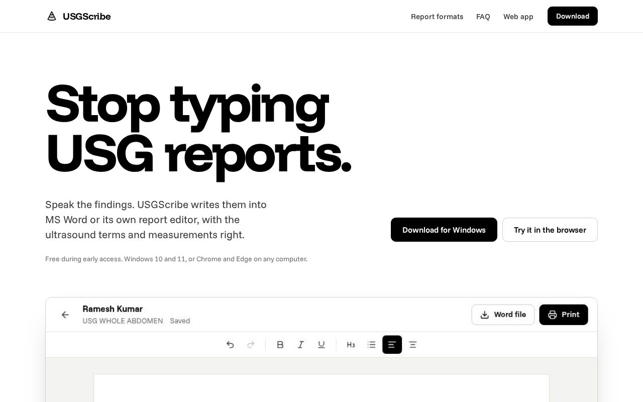 Preview of Usgscribe Desktop