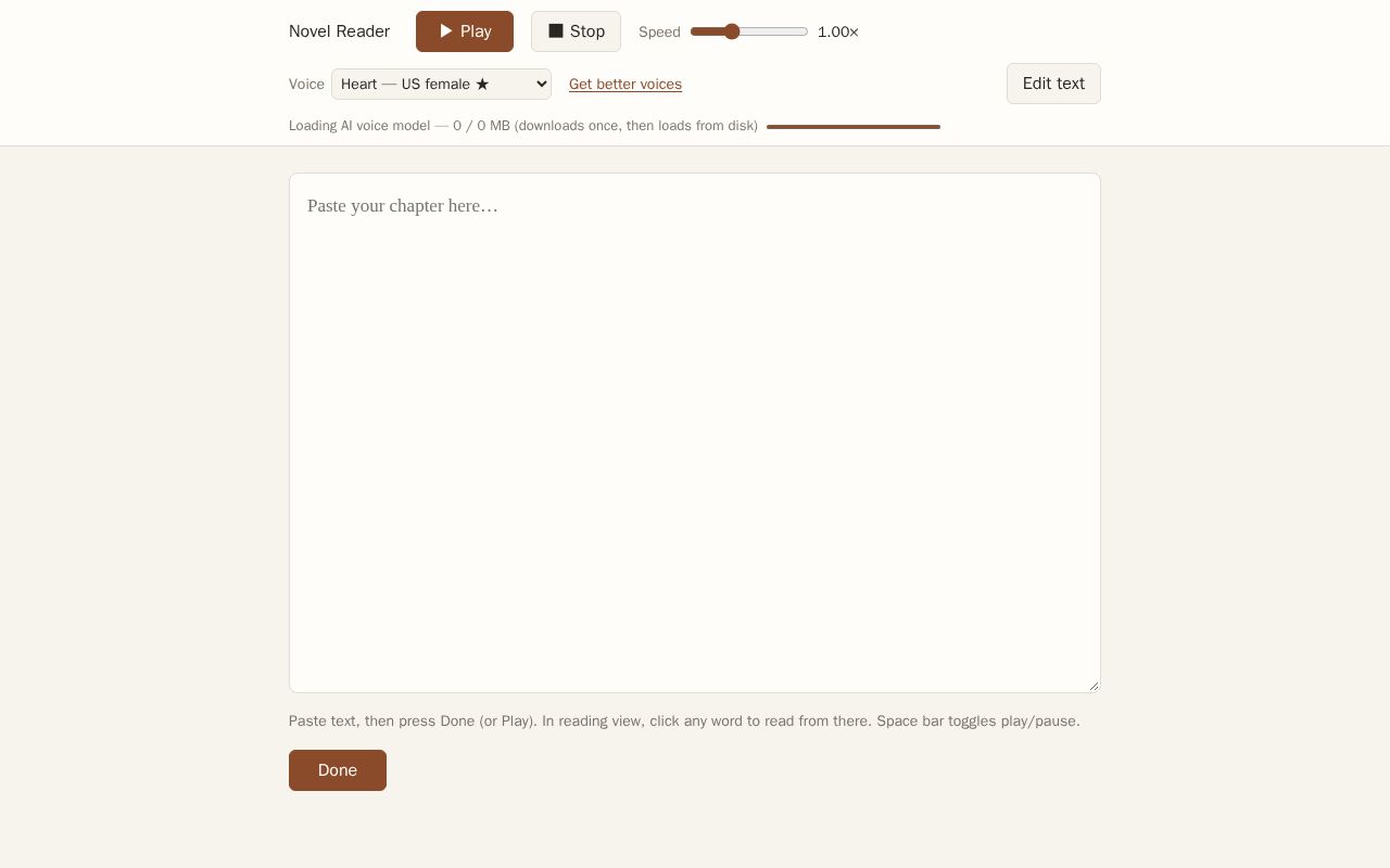 Preview of Novel Reader