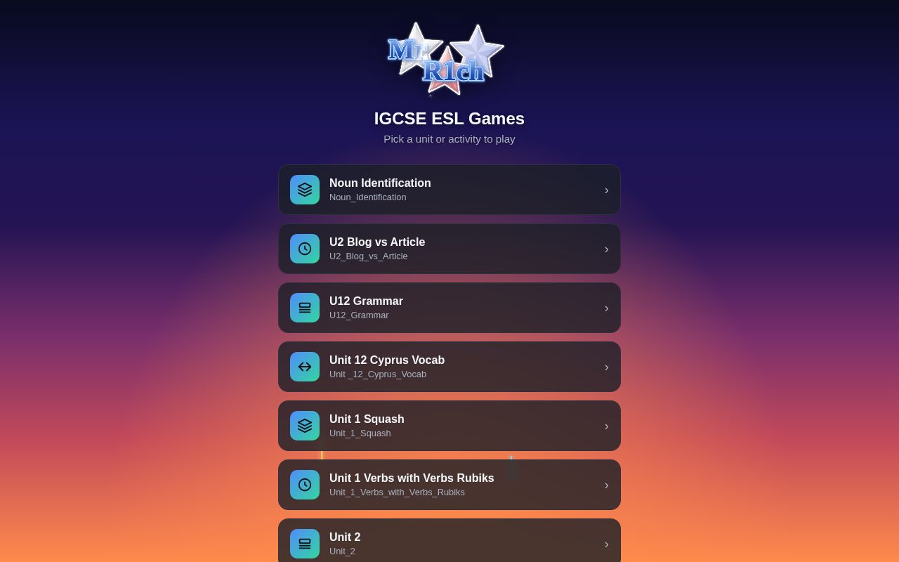 Preview of Games