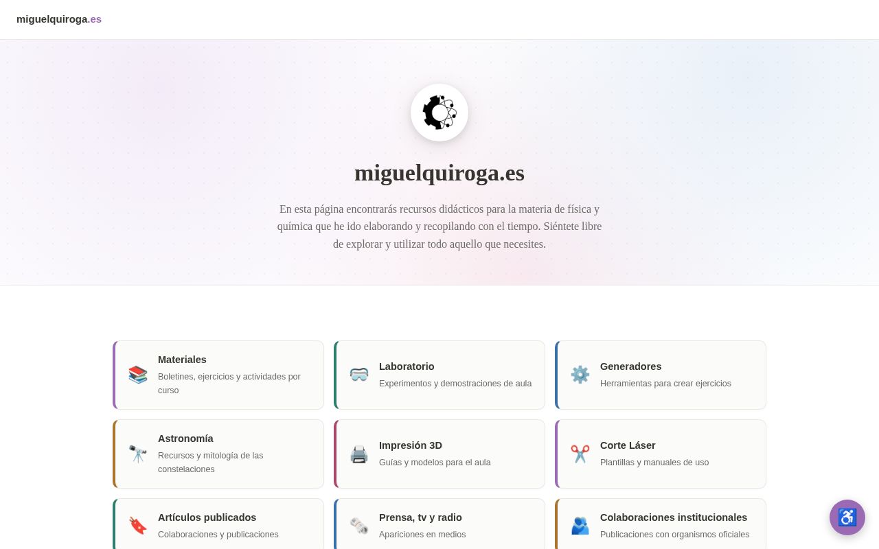 Preview of Miguelquiroga Web