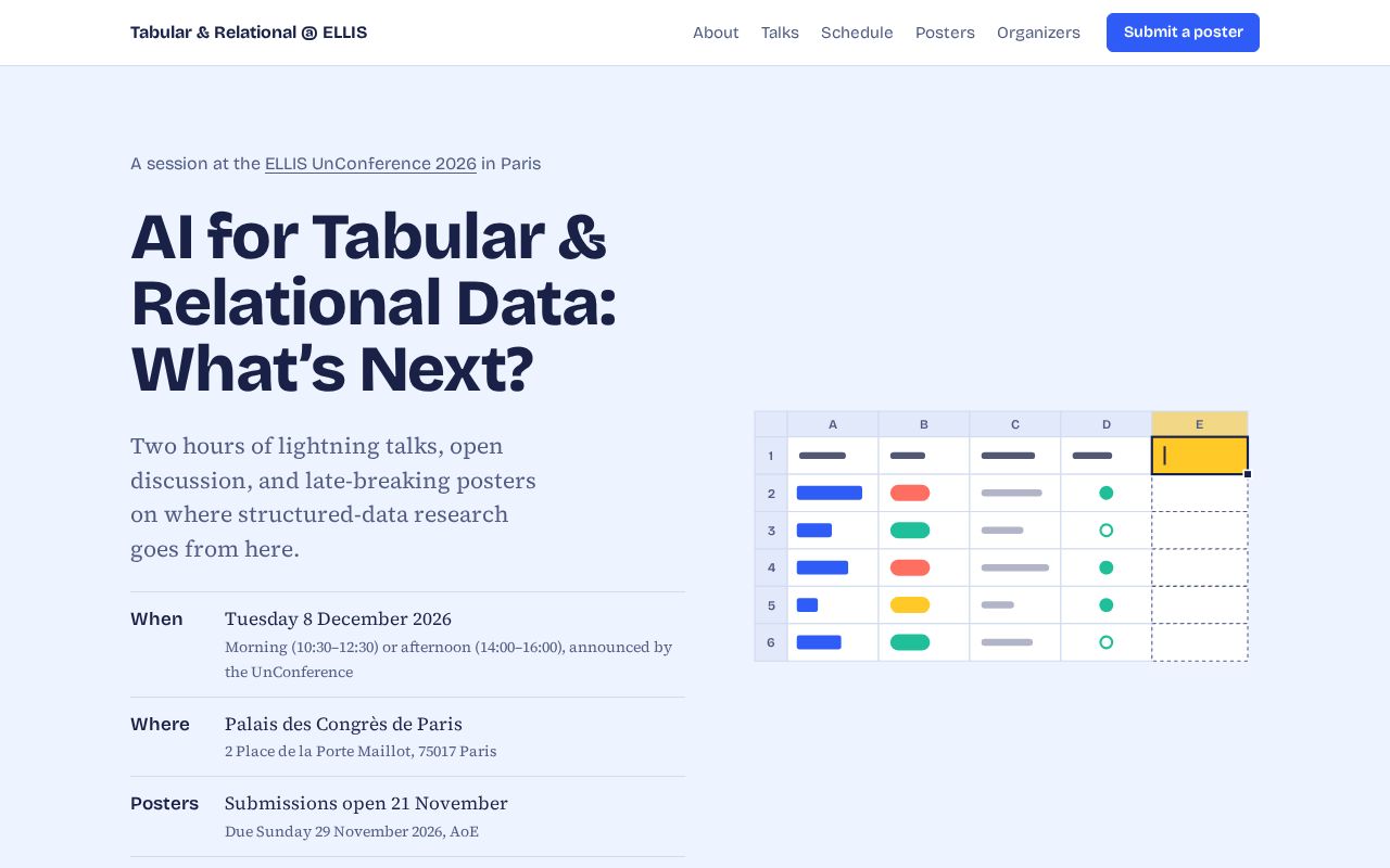 Preview of Tabular Relational Ellis
