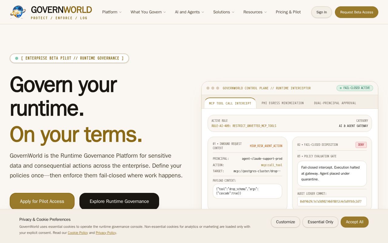 Preview of Governworld Extension