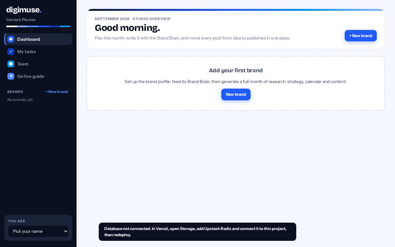 Preview of Digimuse Content Planner