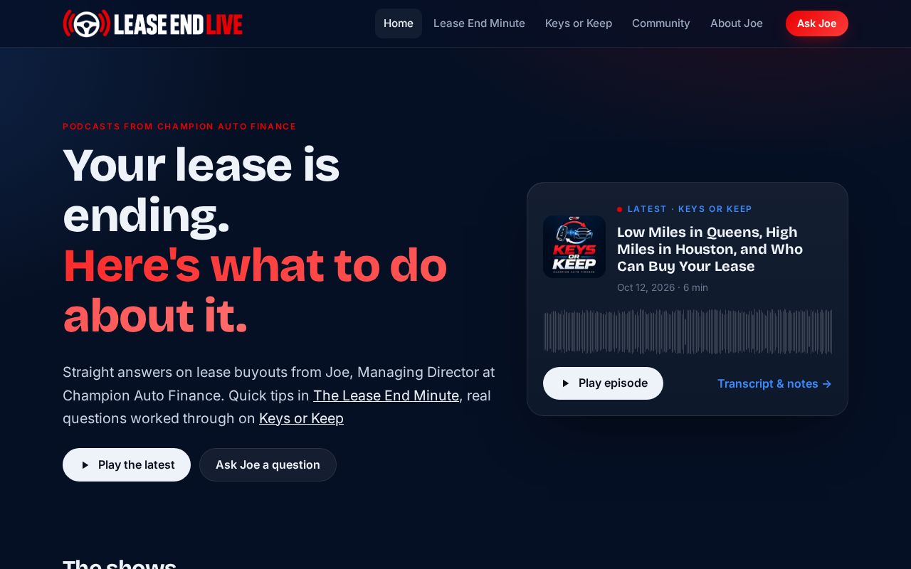 Preview of Leaseendlive