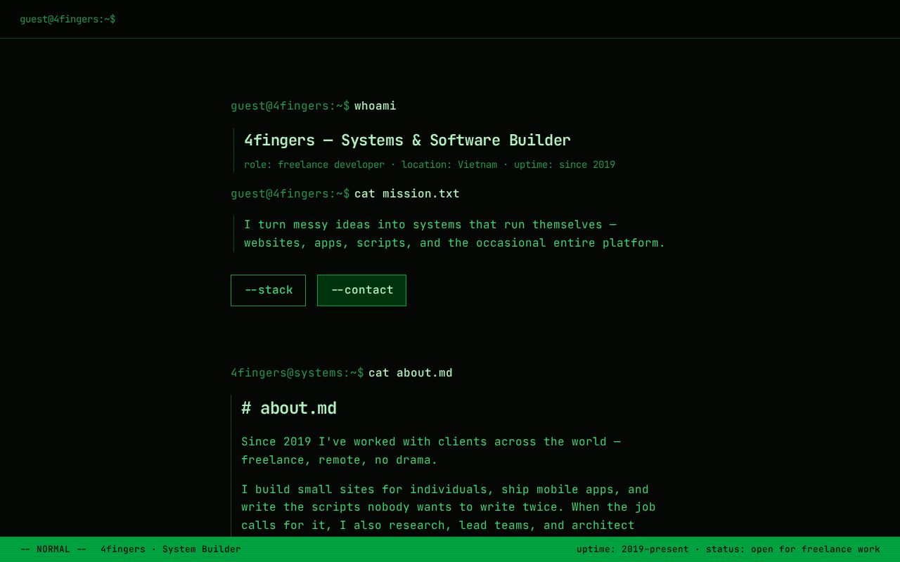 Preview of X4fingers Github Io