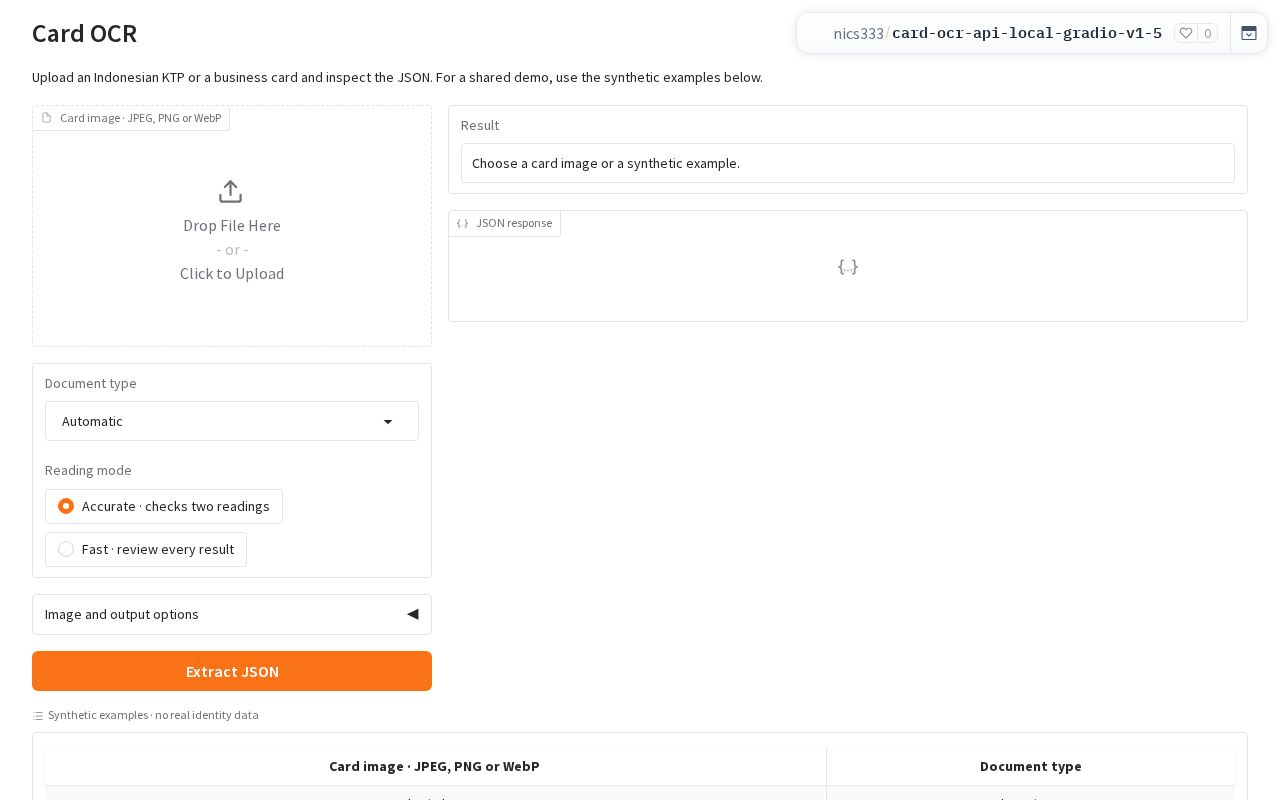 Preview of Card OCR KTP and Business Cards