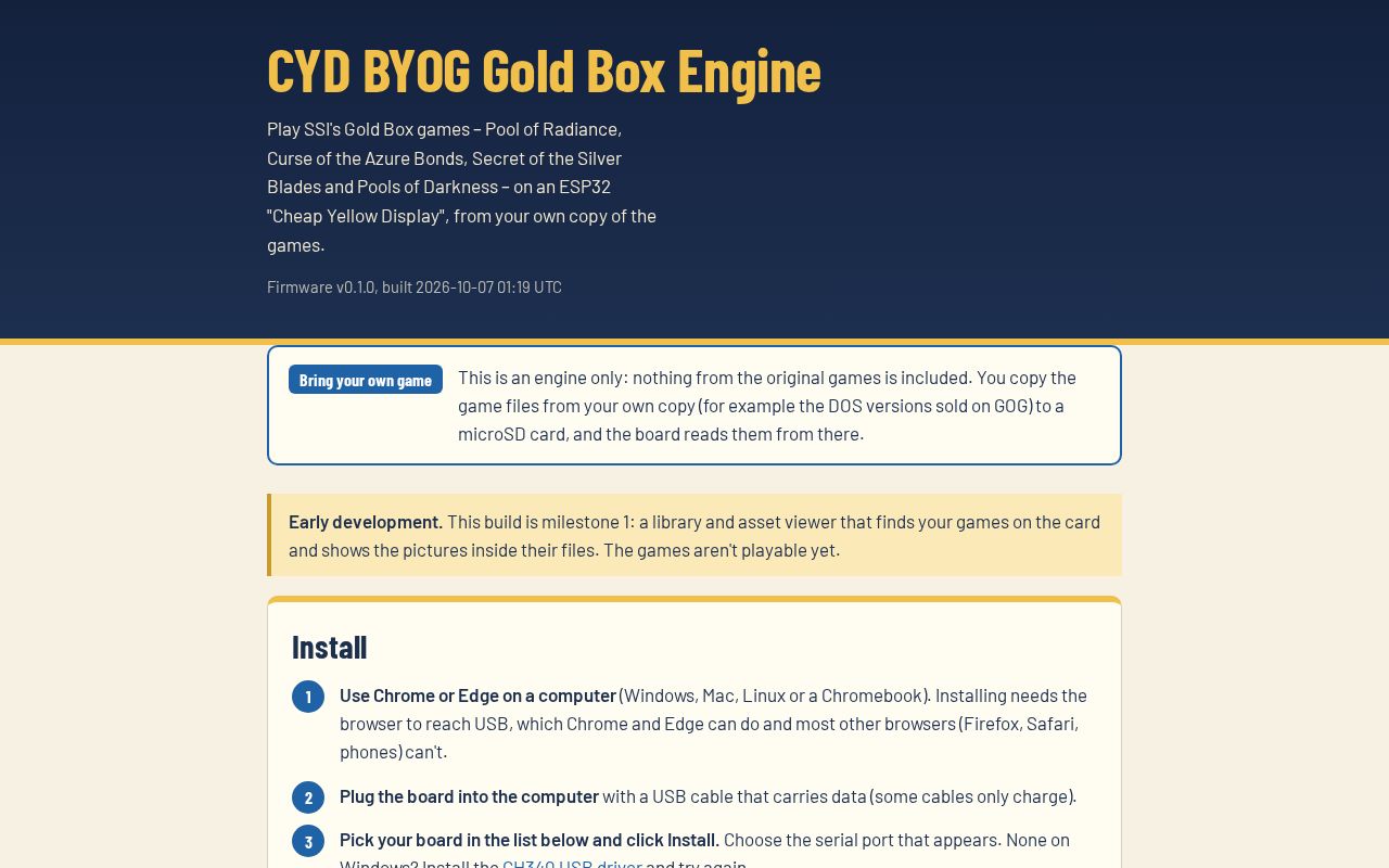 Preview of CYD BYOG PoolRadSeries