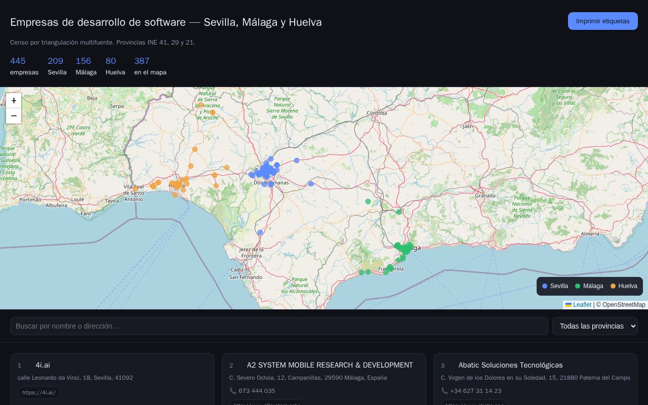 Preview of Censo Software Sevilla