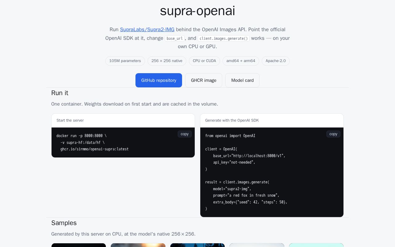 Preview of supra-openai