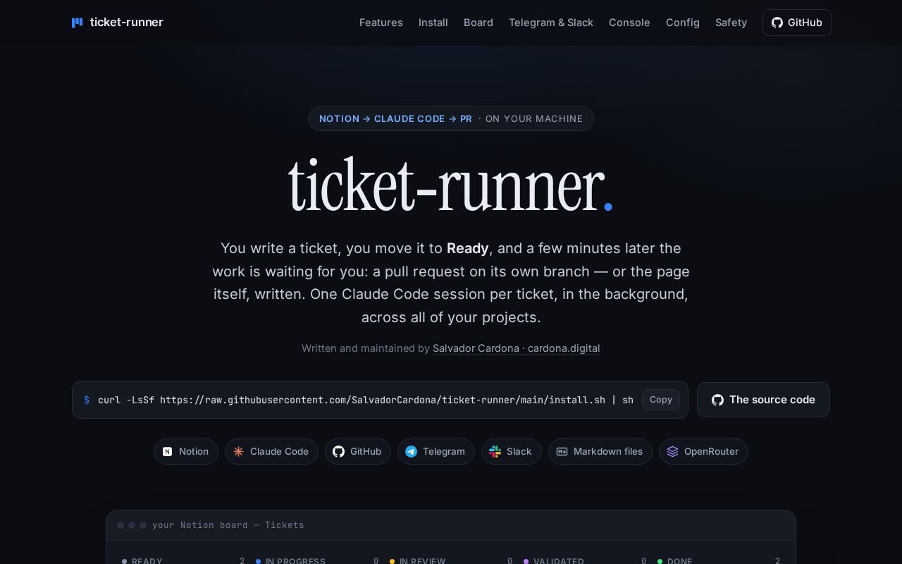 Preview of Ticket Runner