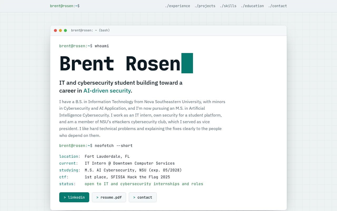 Preview of BrentRosen Github Io
