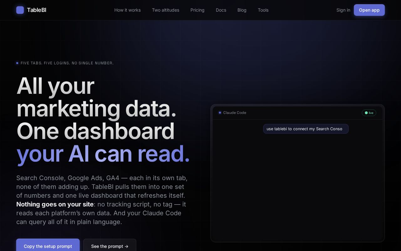 Preview of Tablebi Plugin