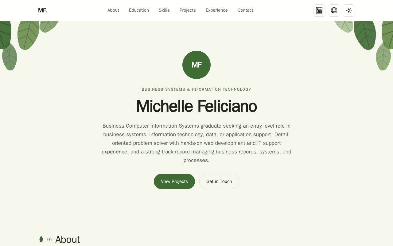 Preview of Michellefeliciano Github Io