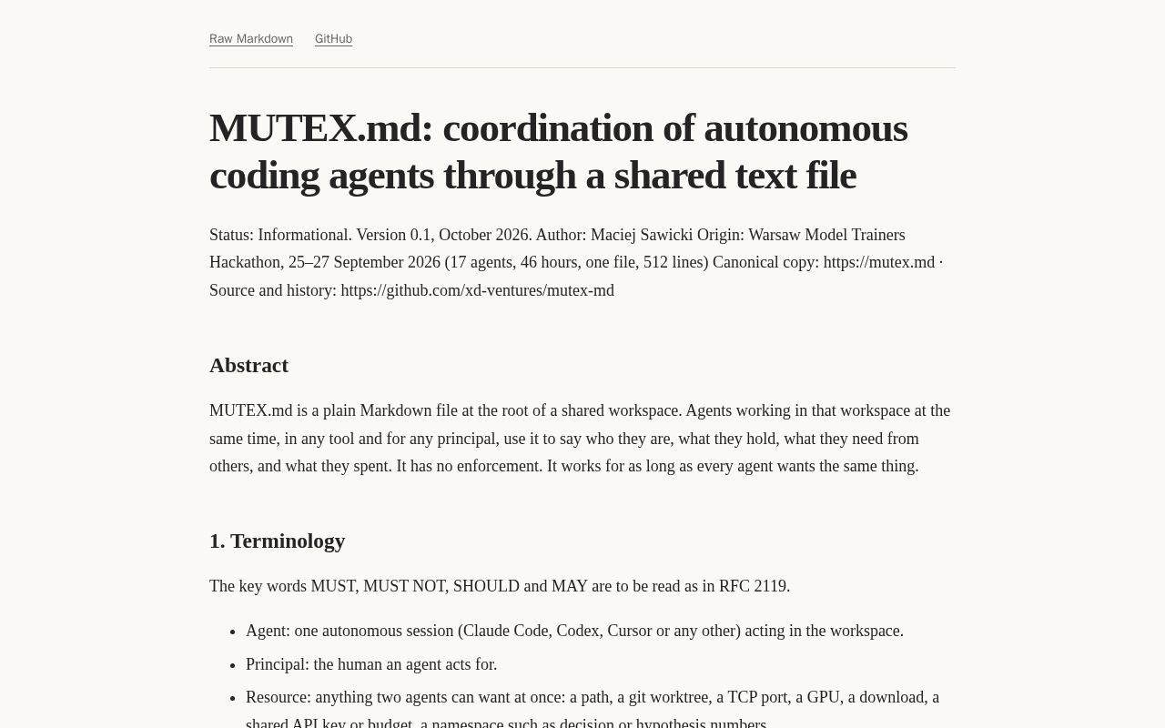 Preview of MUTEX.md