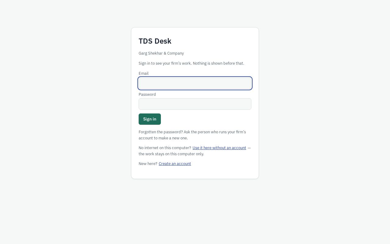 Preview of Tds Desk