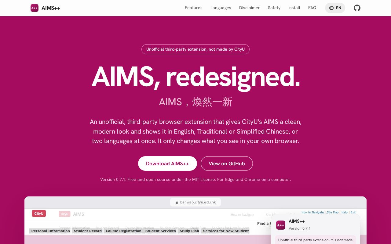 Preview of Aims Plus Plus