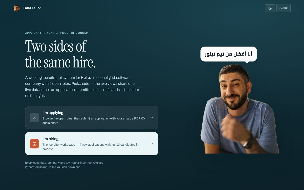 Preview of A recruiting tool for busy people
