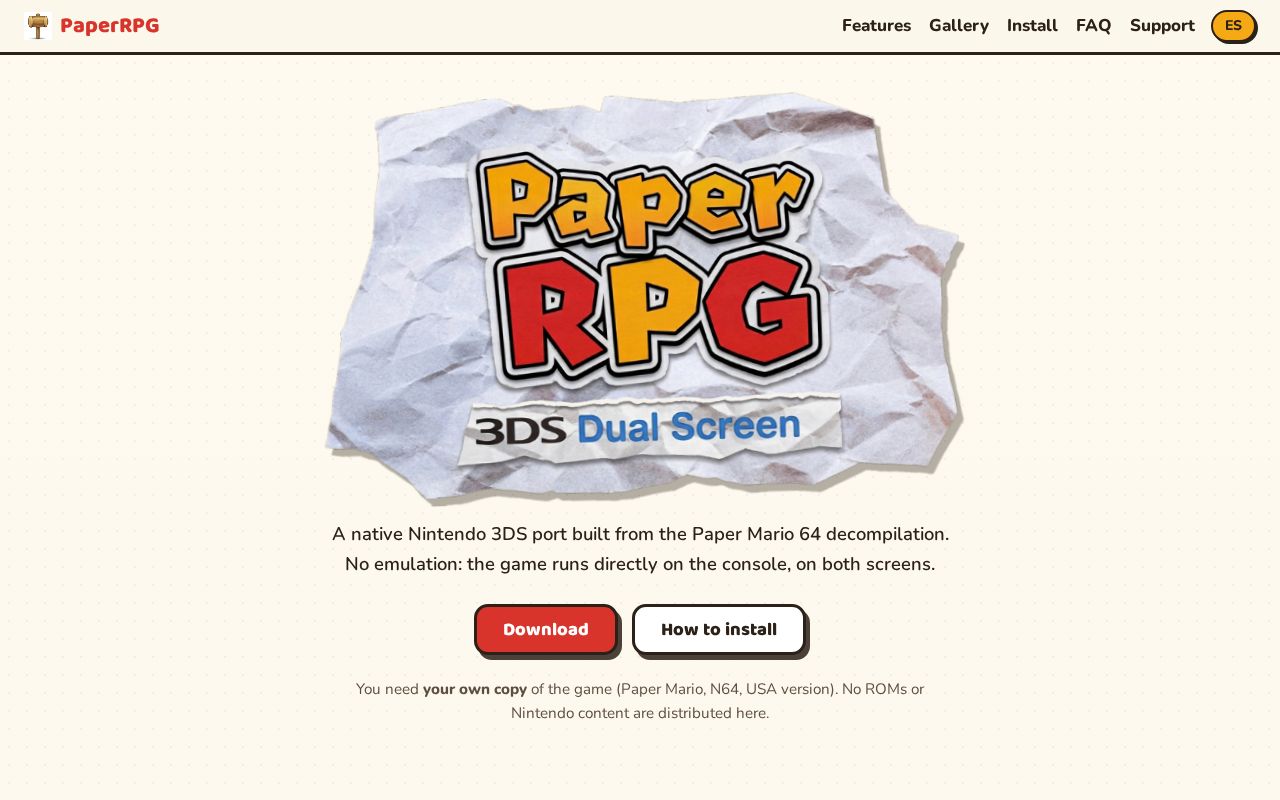 Preview of PaperRPG 3DS