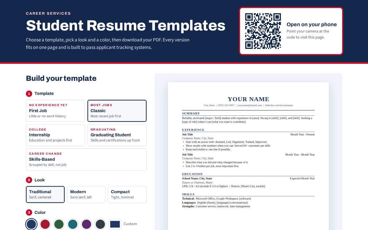 Preview of Free Resume Templates And Builder