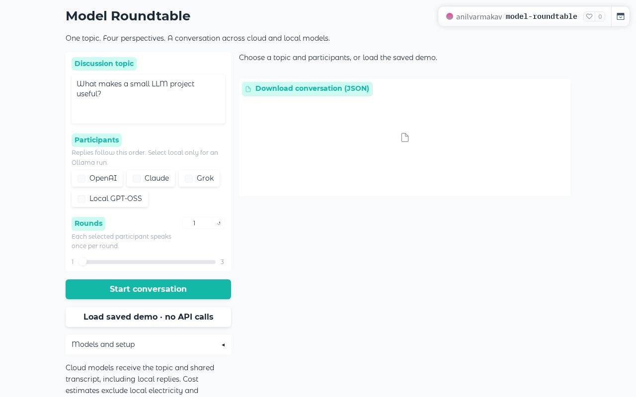 Preview of Model Roundtable