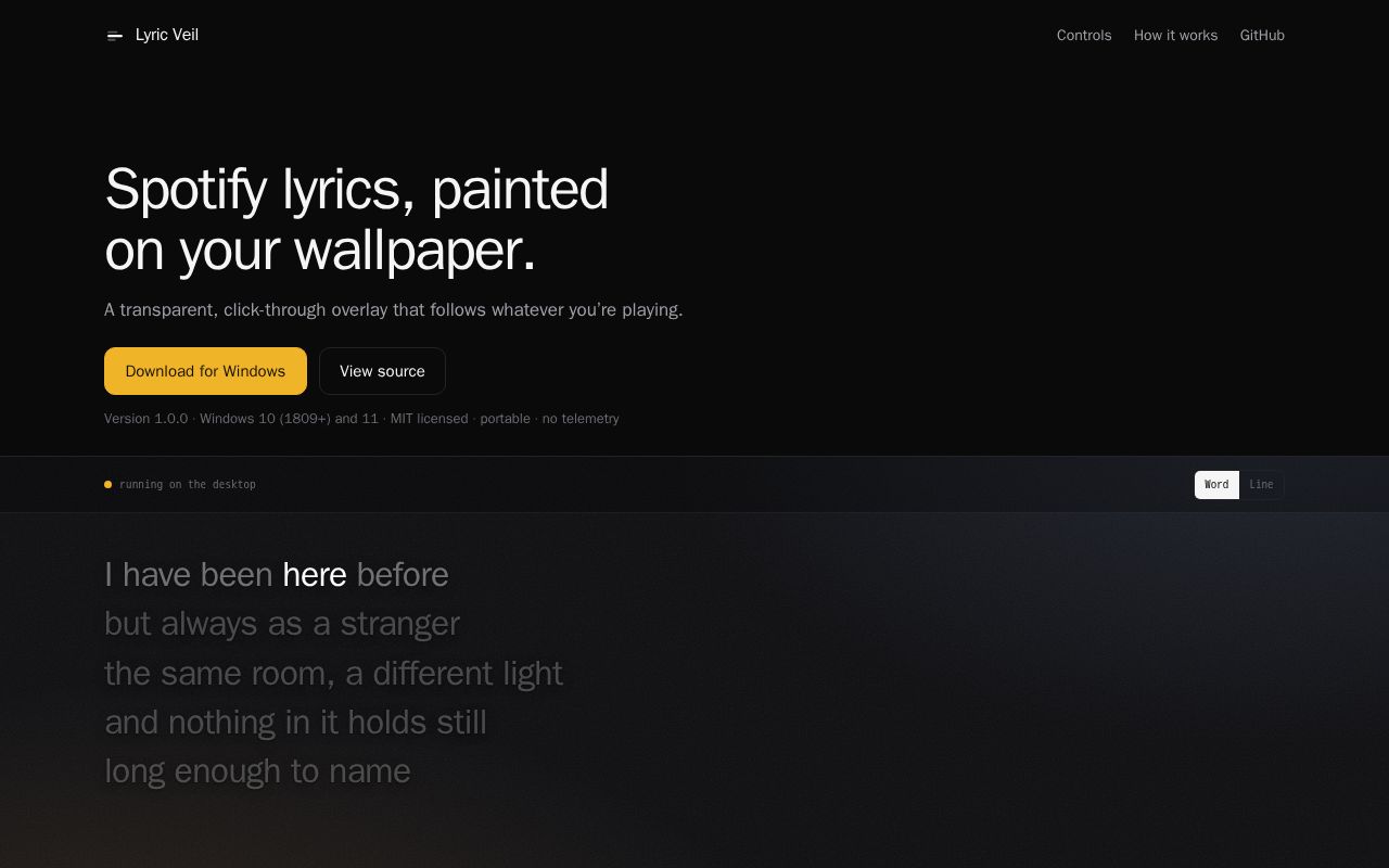 Preview of Lyric Veil