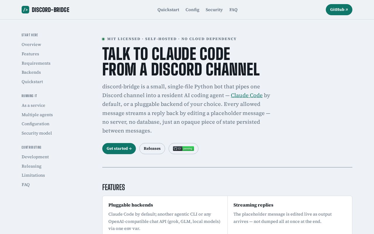 Preview of Discord Bridge