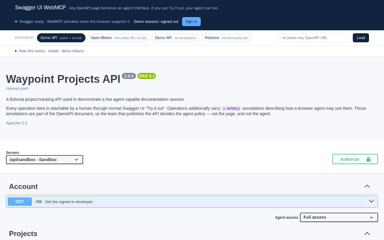 Preview of Openapi Web Mcp