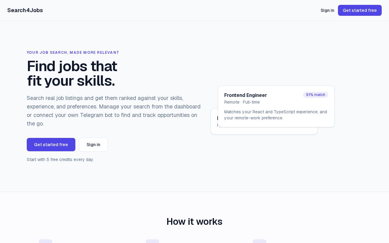 Preview of Search4jobs