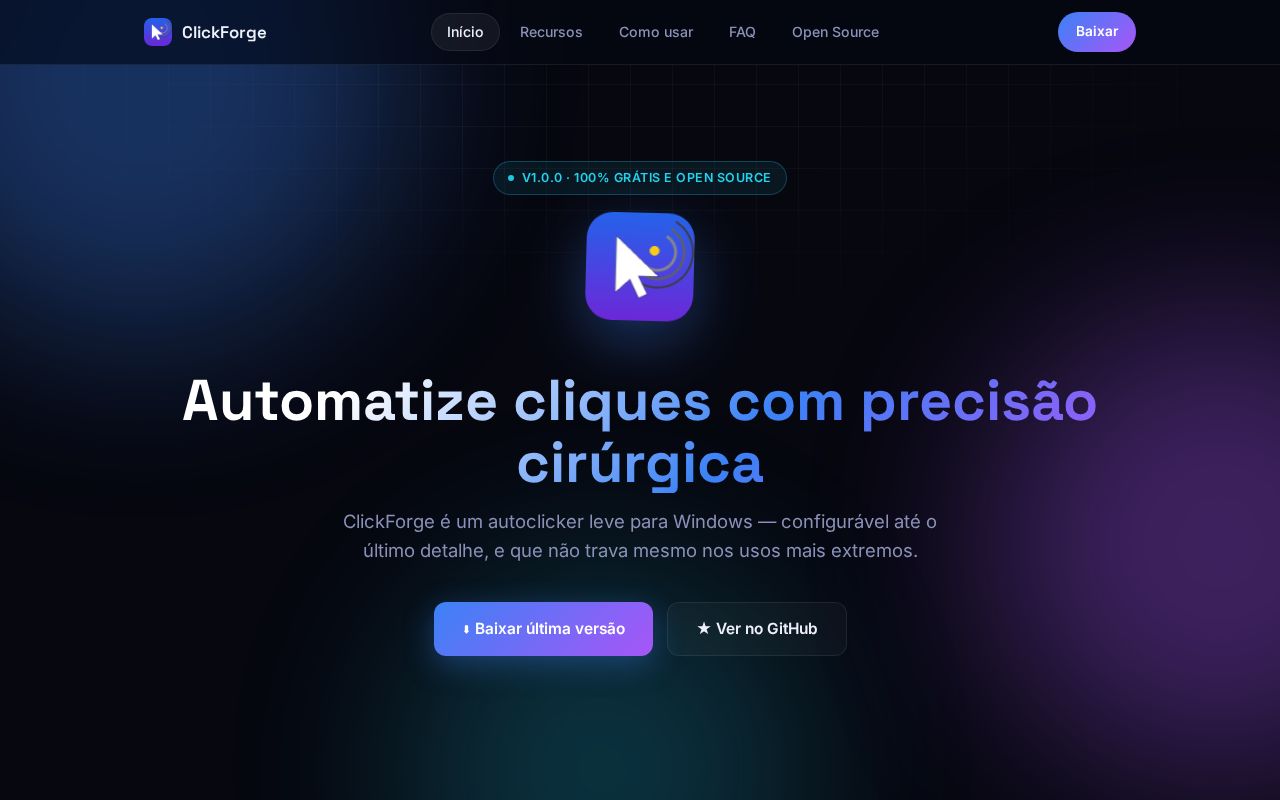 Preview of ClickForge