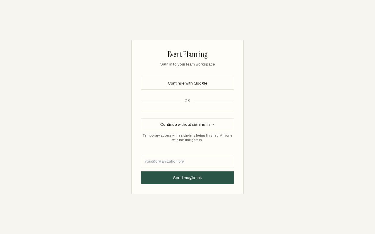 Preview of EventPlanning