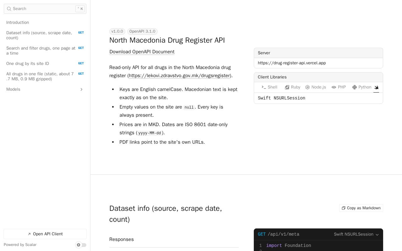 Preview of DrugRegisterApi
