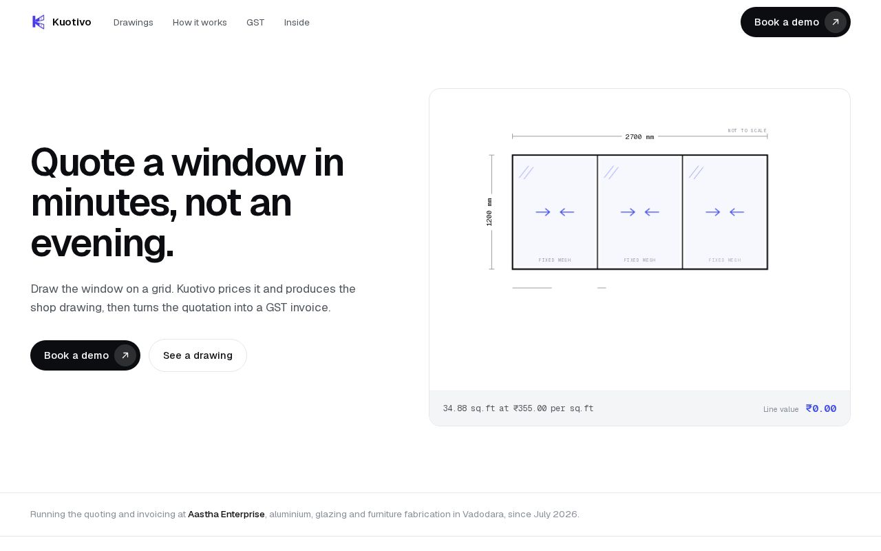 Preview of Kuotivo Site