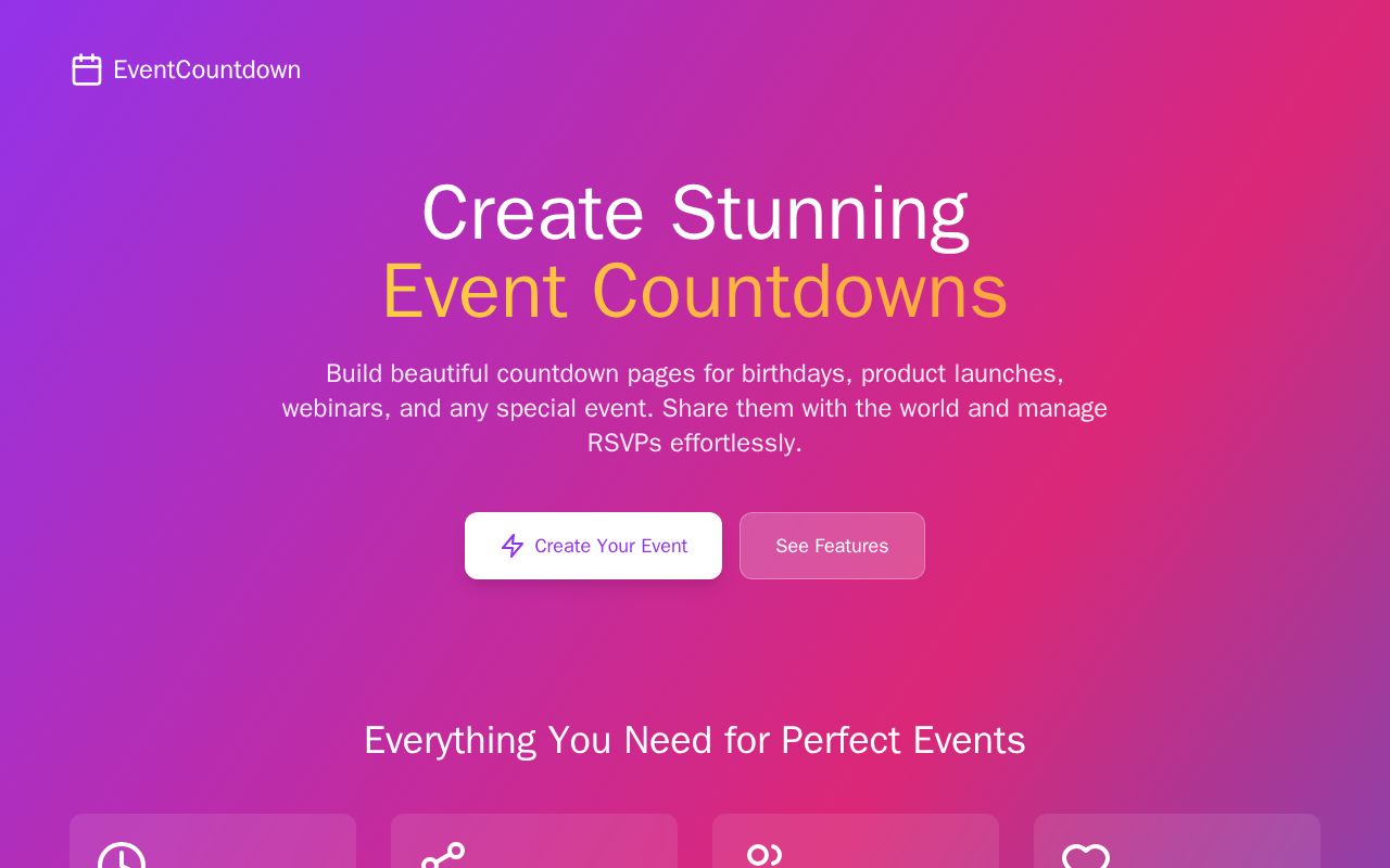 Preview of EventCountdown: Your Personalized Event Anticipation Hub