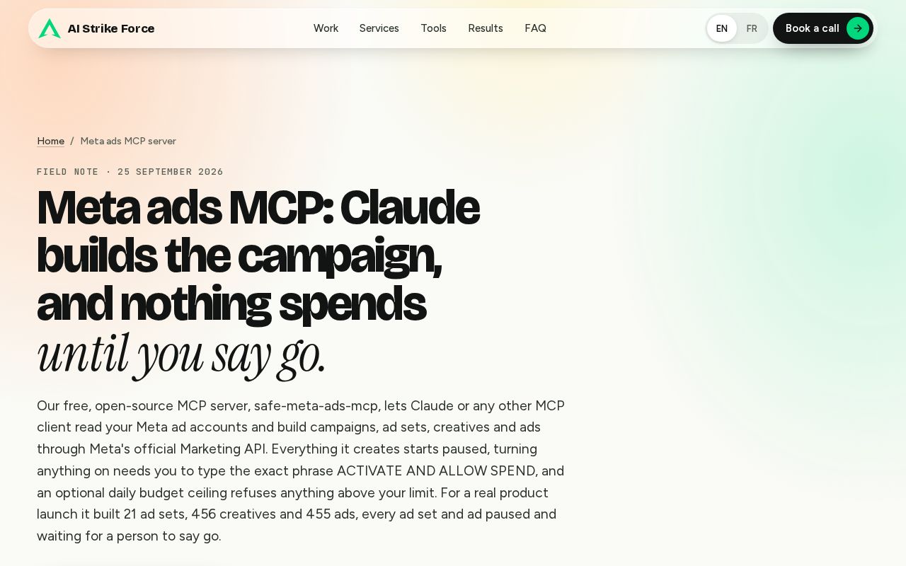 Preview of Safe Meta Ads Mcp