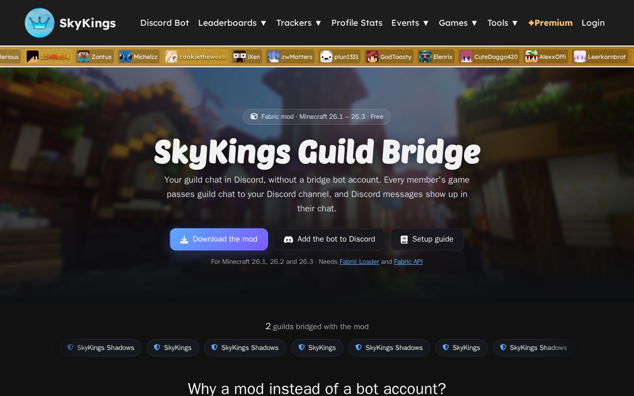 Preview of SkyKings Guild Bridge Mod