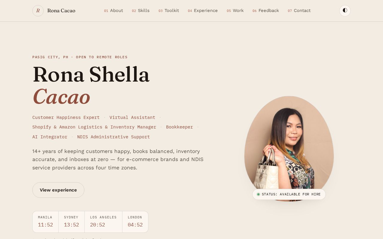 Preview of Rona Shella Cacao